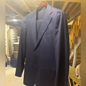 Suit supply Havana no-belt navy suit 42L. Never worn.